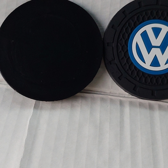 2 New VW Car Cup Holder Coasters - Picture 3 of 3